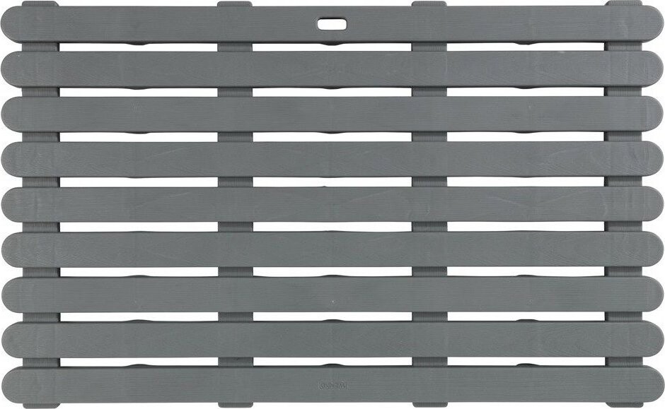 Wenko Koupelnová předložka, šedá, plast, 50 × 80 cm