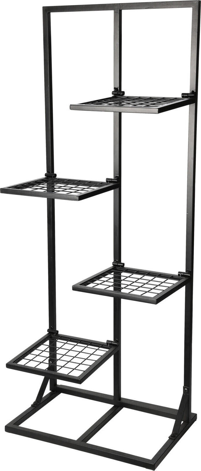 Home Styling Collection Kovový stojan na květiny, výsoký, 4 místa