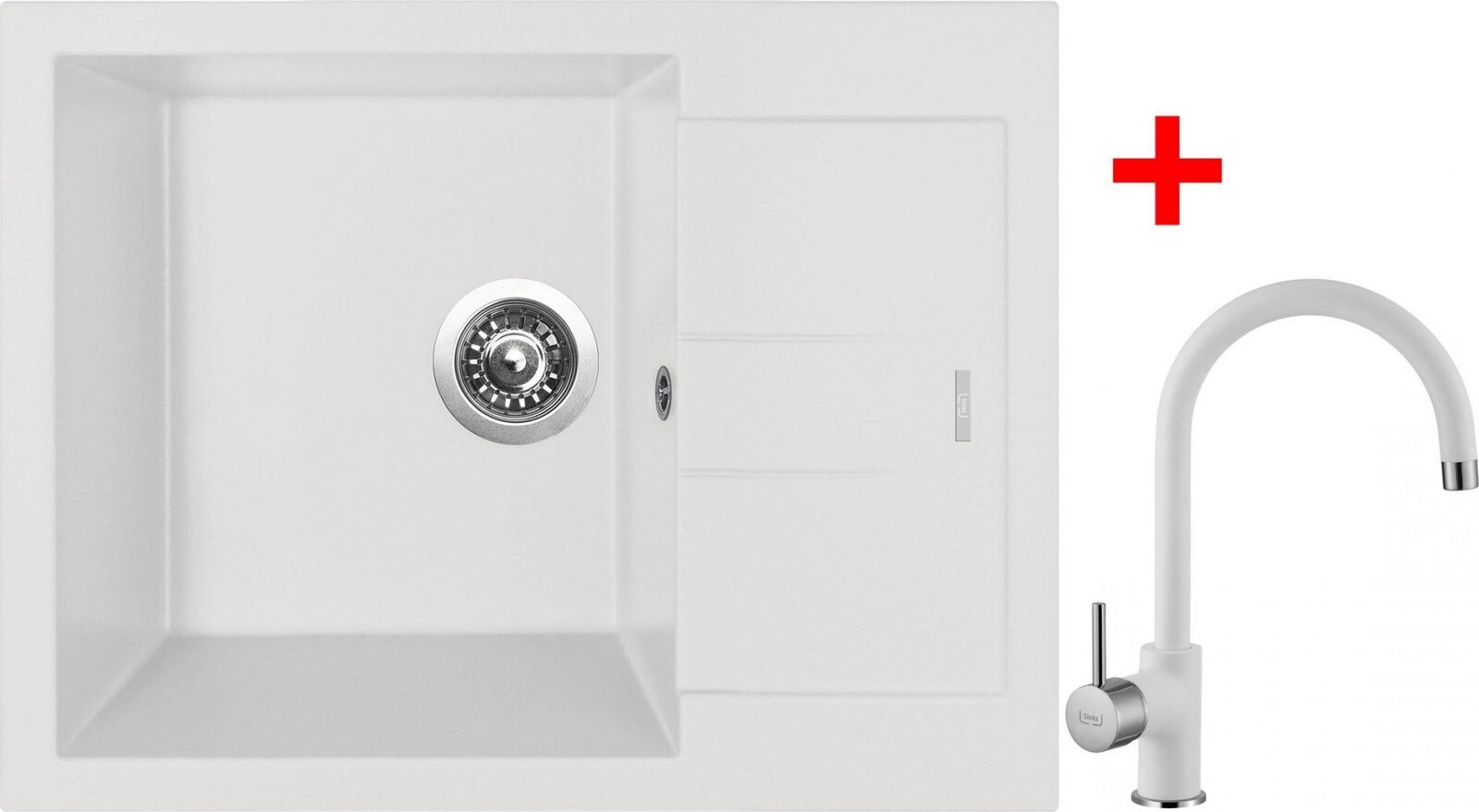 Sinks Amanda 650 Milk + Vitalia GR