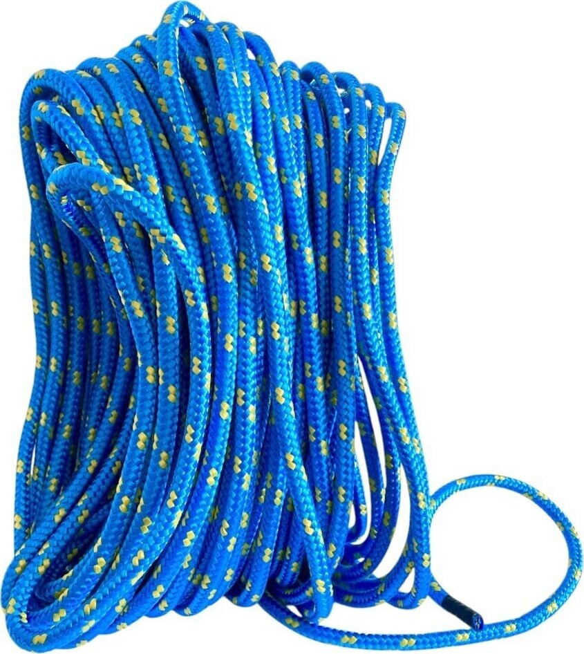 BKshop PPF 10 Polypropylenové lano pletené s jádrem, průměr 10 mm, 5 m modré
