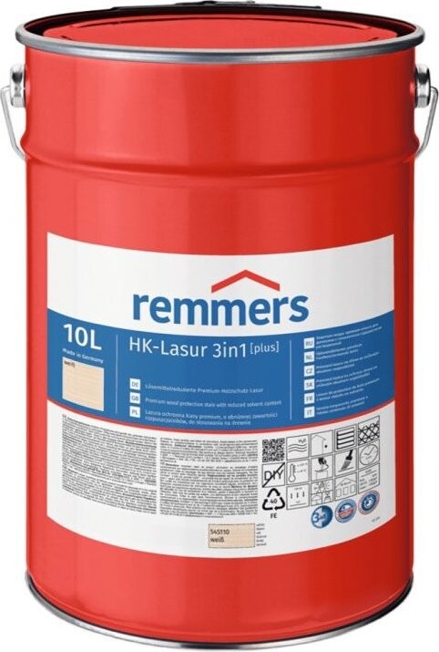 Remmers HK Lazura 3v1 [plus] 10 l Weiss / Bílá