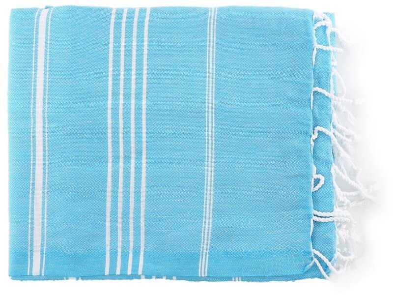 Nantong BeautyShow Textile Co Hamam osuška či prostěradlo do sauny Jasmin, 100 × 180 cm tyrkysová, t