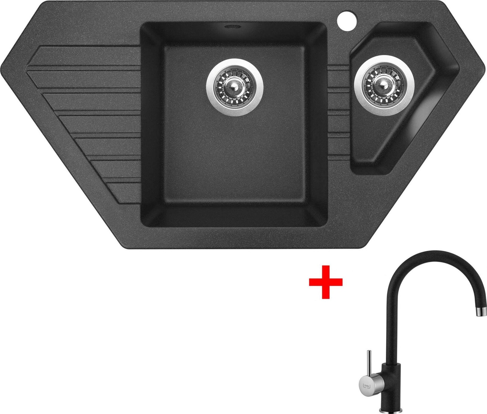Sinks Bravo 850.1 Granblack + Vitalia GR