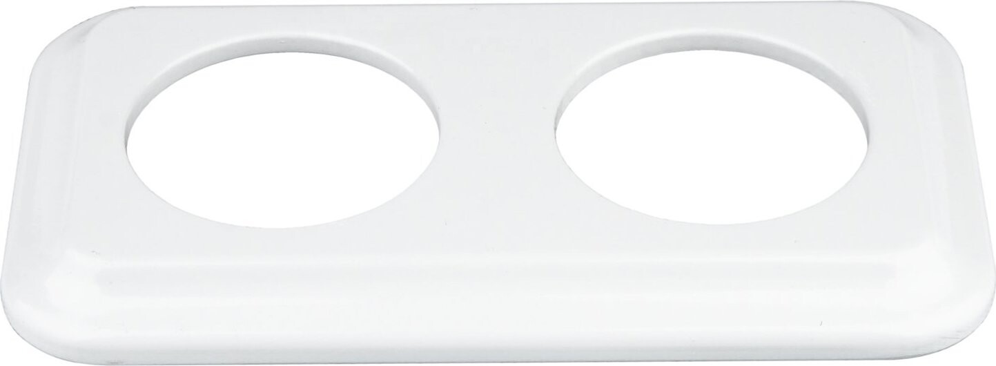 X-Site Retro rámeček duo keramika 2 × A100mm hranatý bílý