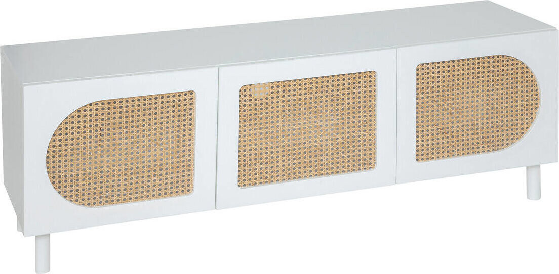 Atmosphera Cabras Bílá komoda pod televizi 140 × 41,7 × 50 cm