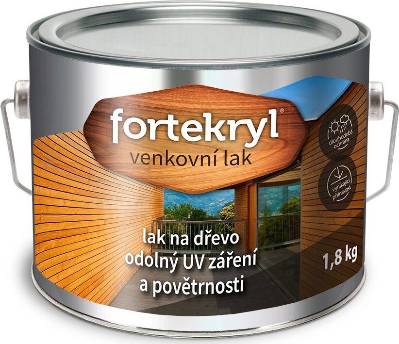 Austis Fortekryl Venkovní lak 1,8 kg, matný bezbarvý