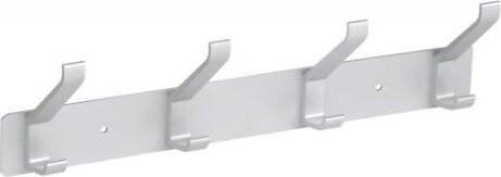 WALTECO Věšáková lišta 4 háčky 295mm, aluminum elox