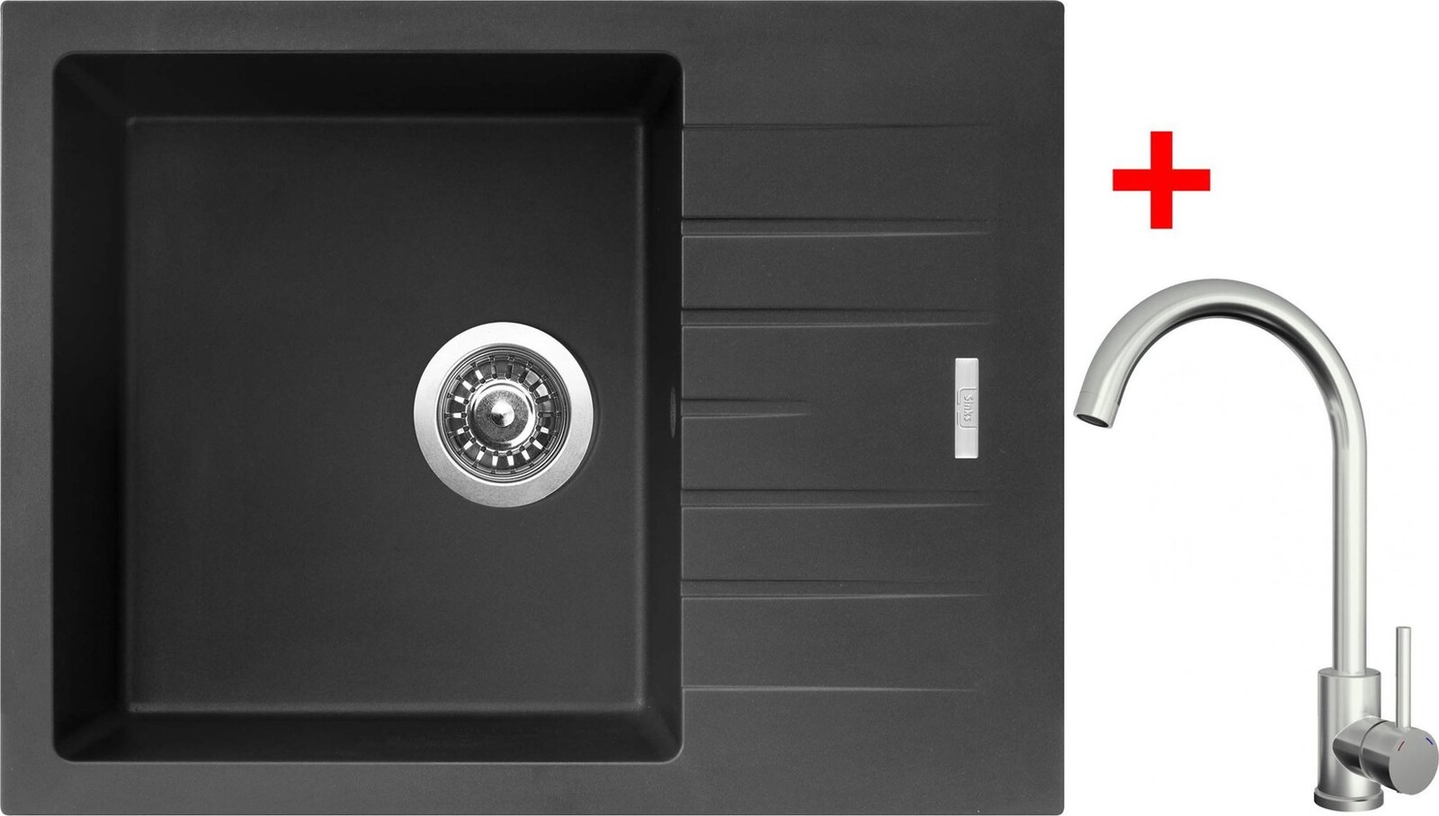 Sinks Perfecto 650 Pureblack + Arco celonerezový