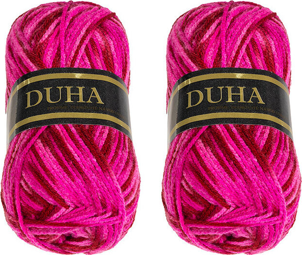 BELLATEX Duha 50 g set 2 ks - 899 sv. růžová, tm. růžová
