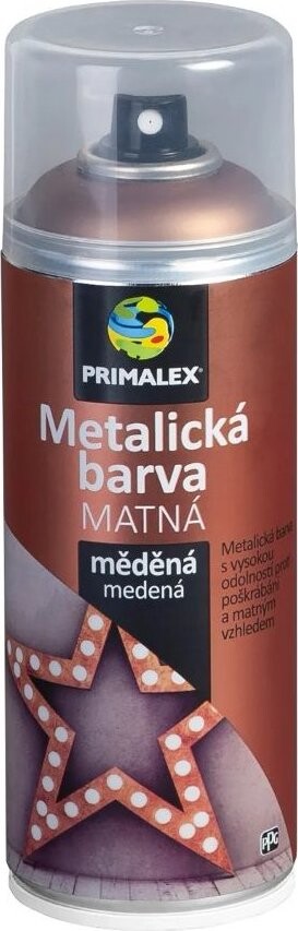 Primalex Sprej metalická MAT měděná 400 ml