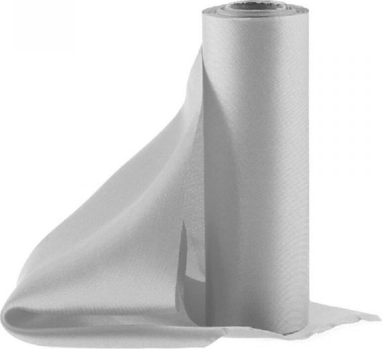 PartyDeco Satén 16 cm/9 m stříbrný