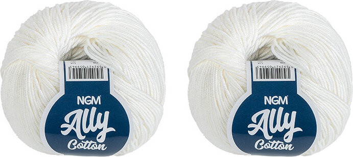 BELLATEX Ally cotton 50 g set 2 ks - 000 bílá