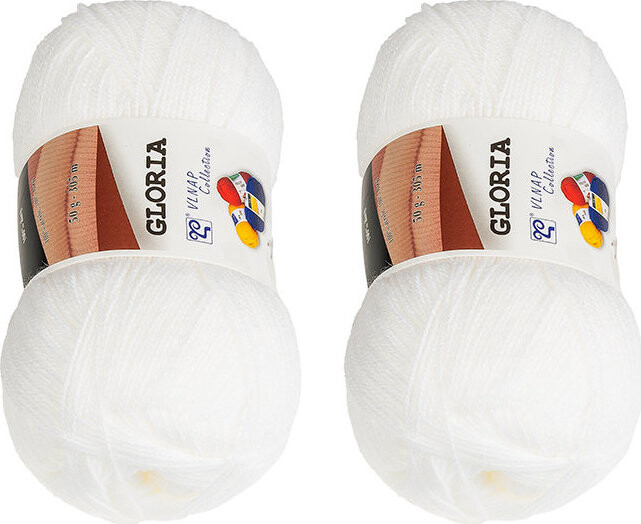 BELLATEX Gloria 50 g set 2 ks - 57076 bílá