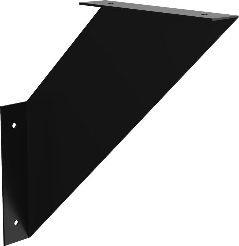 Walteco Konzole FLO, 200 × 200 mm, nosnost 15 kg, matná černá
