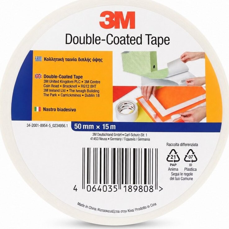 3M Oboustranná lepící páska 50 mm × 15 m, bílá