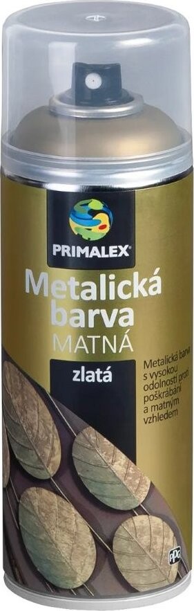 Primalex Sprej metalická MAT zlatá 400 ml