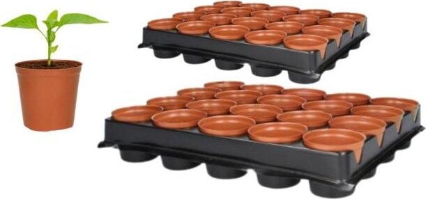 Igotrend Květináč sadbový, průměr 6 cm, 2 x balení po 20 ks