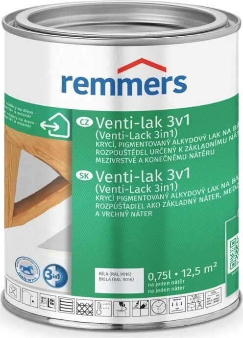 Remmers Venti-Lak 3 v 1, 0,75 l, biely RAL 9016