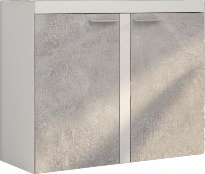 FALCO Komoda Rizo 2D bílá/beton