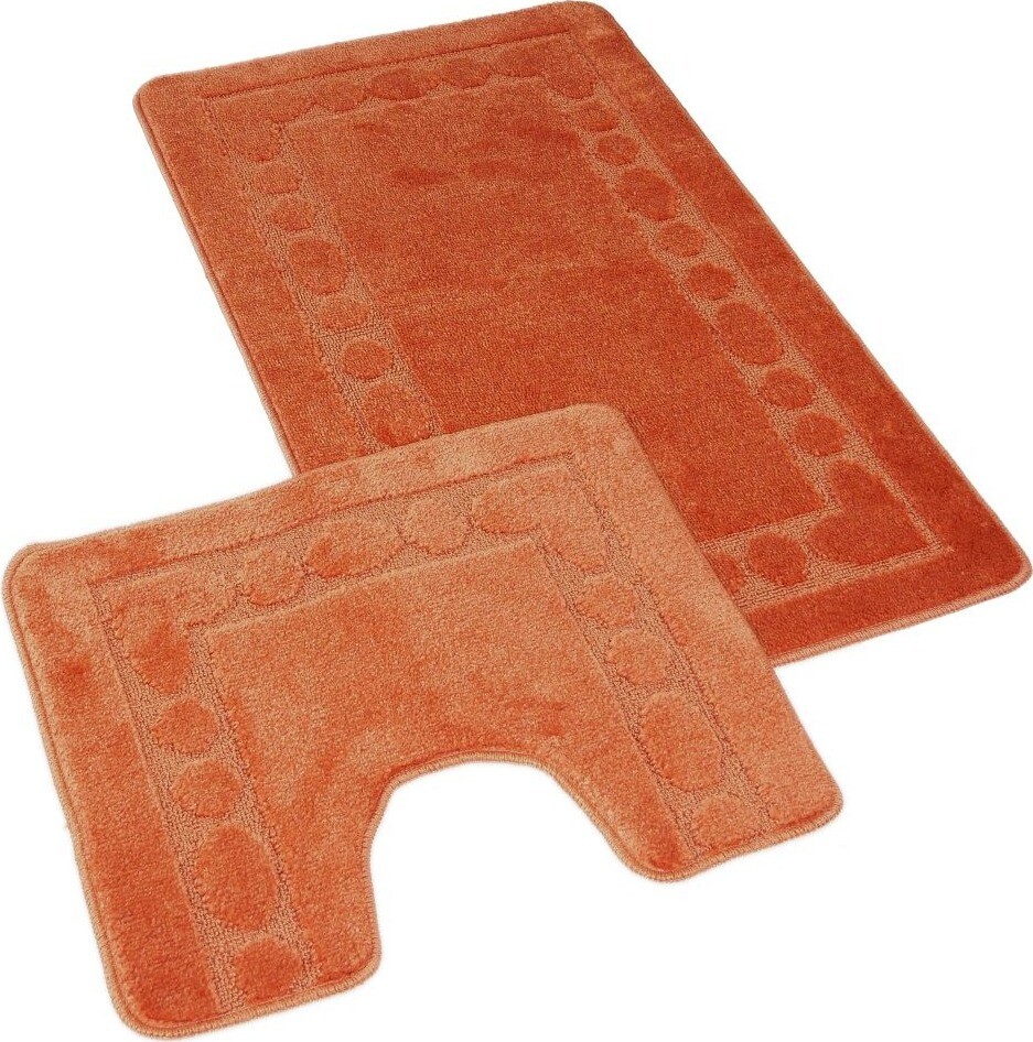 Kvalitex Kúpeľňová a WC predložka 60 × 100, 50 × 60 cm rám terra