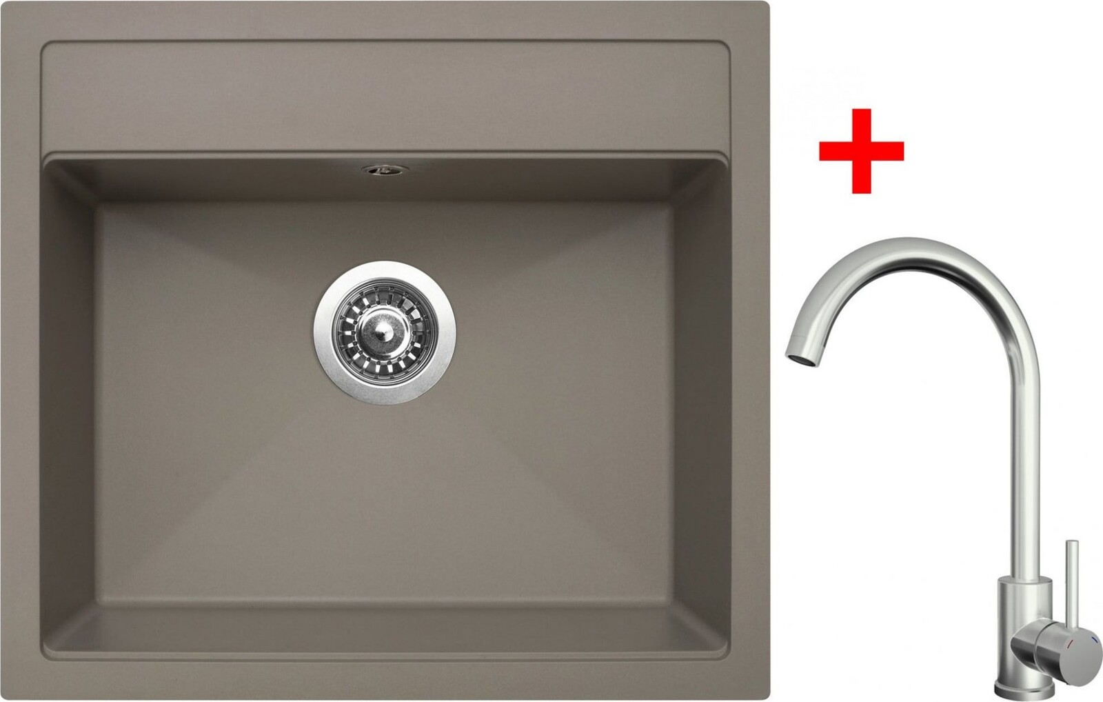 Sinks Solo 560 Truffle + Arco celoantikorový