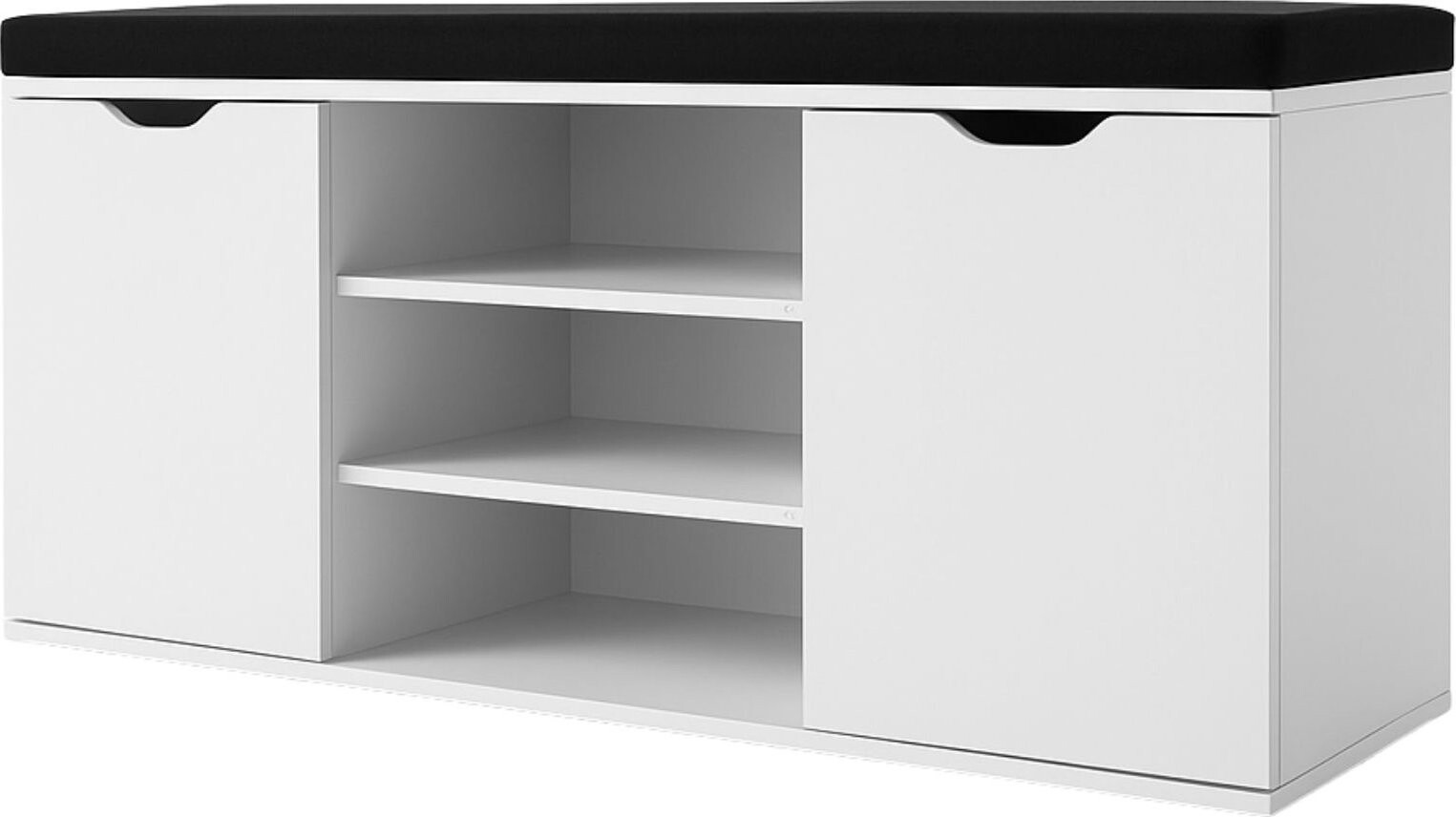 BOXIMO Porta Botník so sedadlom 103 × 30 × 46 cm, biely