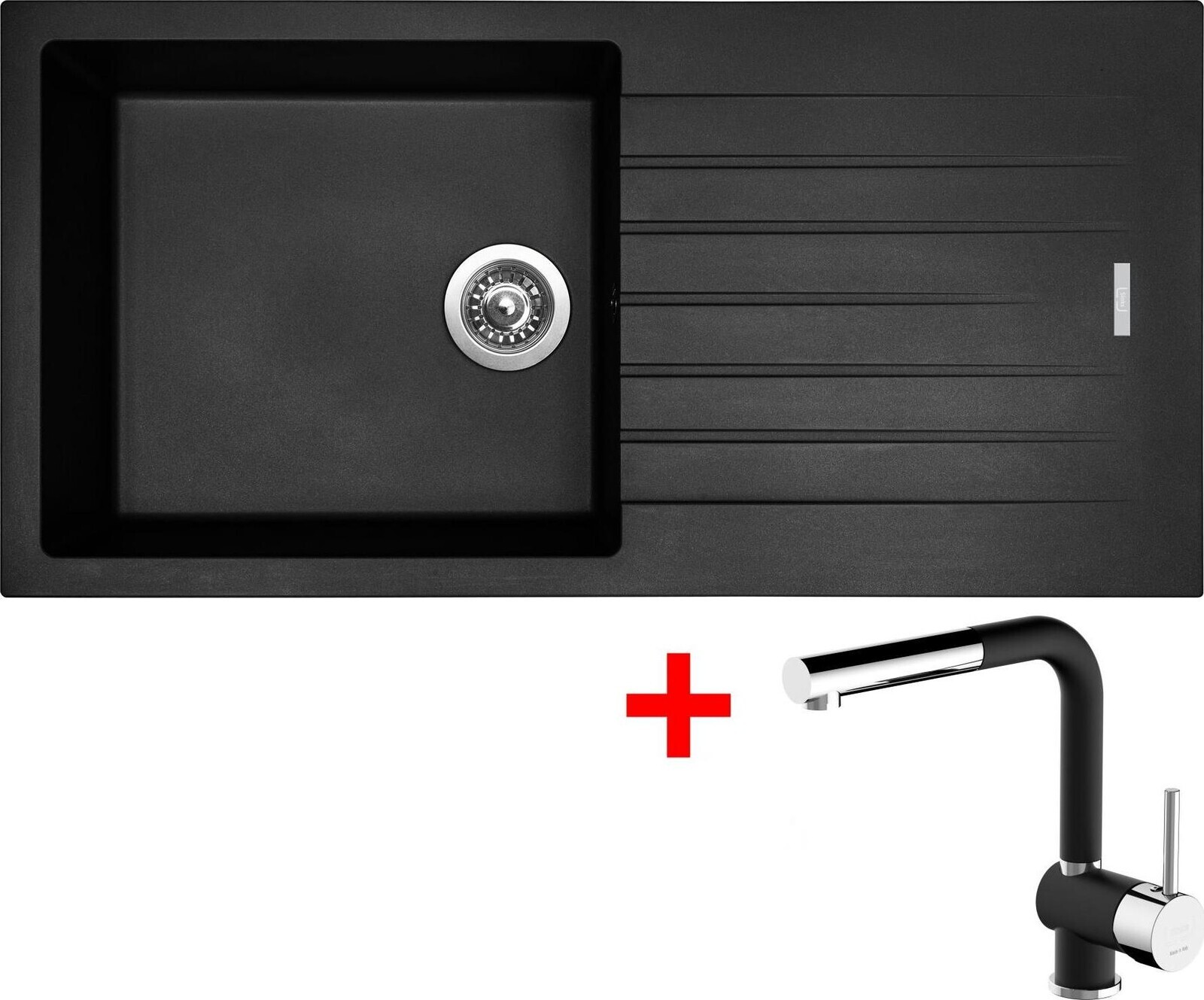 Sinks Perfecto 1000 Pureblack + Mix 3 P GR