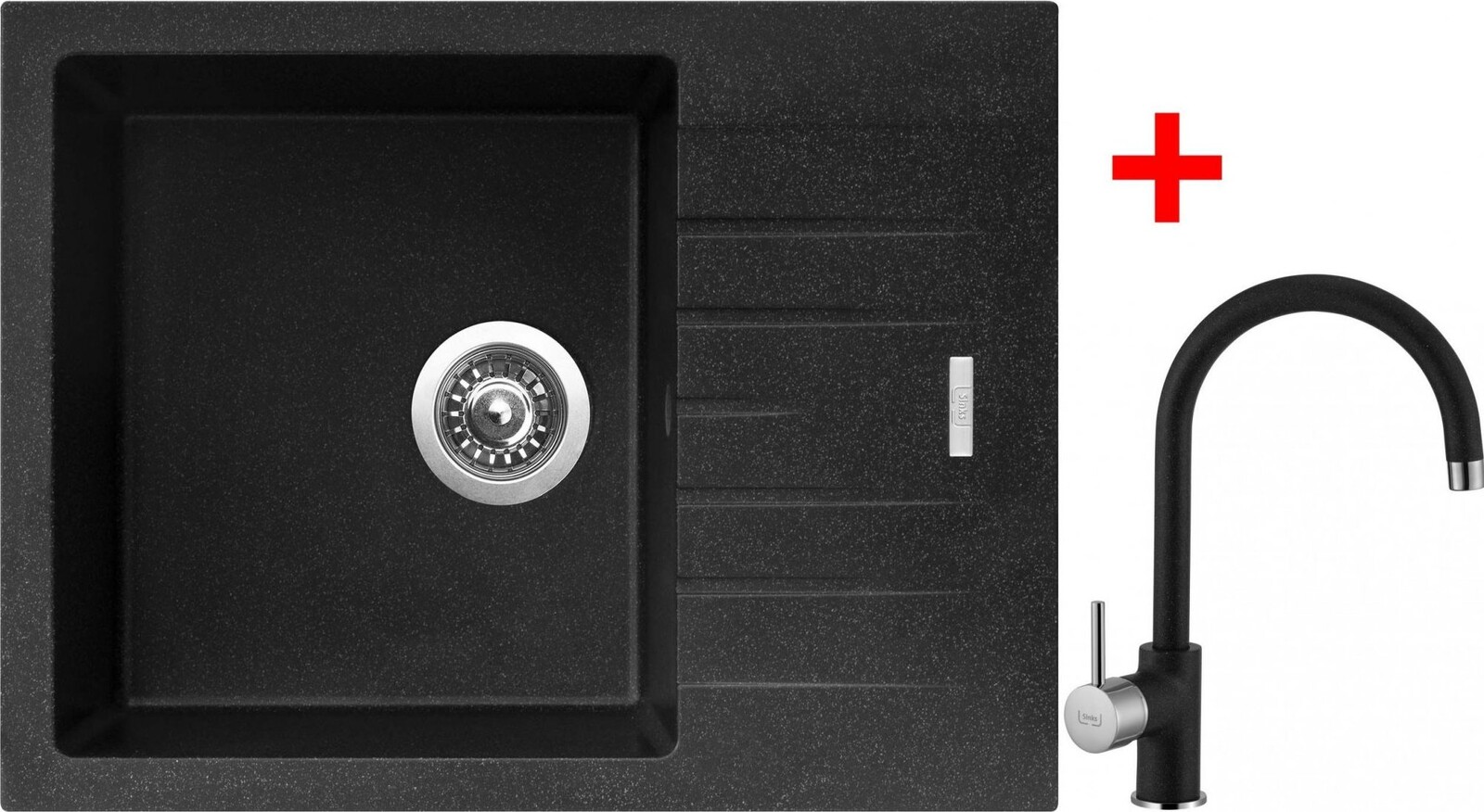 Sinks Perfecto 650 Granblack + Vitalia GR