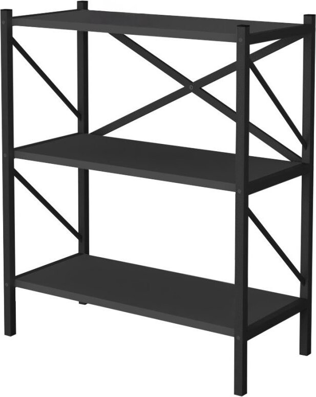 Nejlevnější nábytek Mebru, kovový, 86 cm, černý/antracit