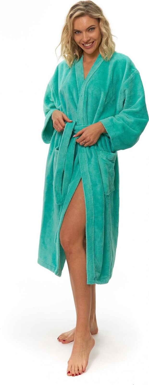 Interkontakt Dámský župan kimono Pool Blue M
