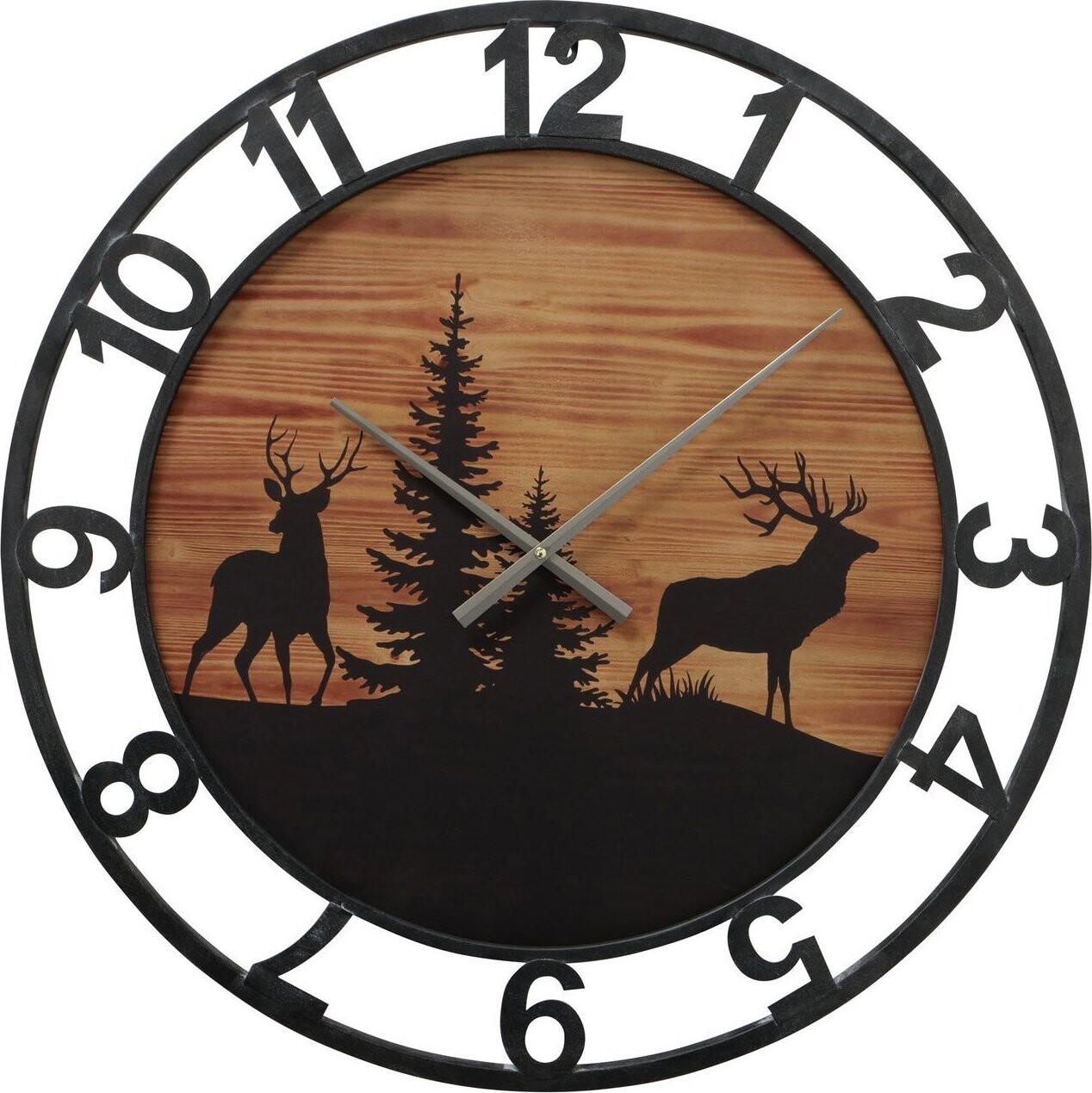 Boltze Home Nástěnné hodiny LUDWIG se zimním motivem, 70 cm