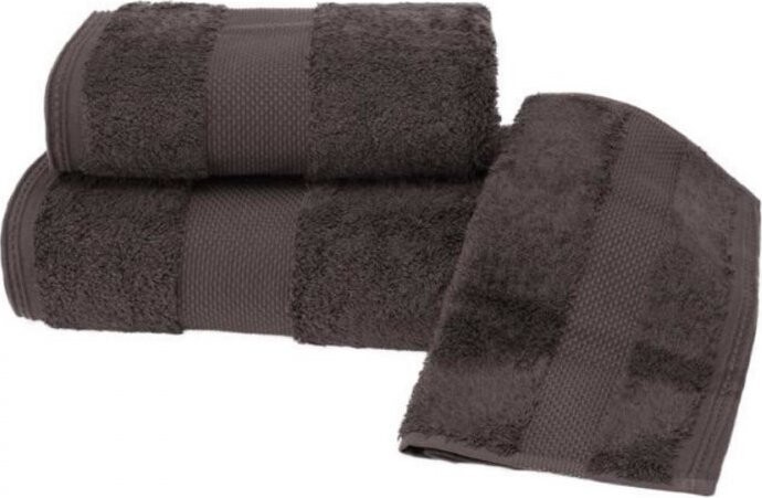 Soft Cotton - Sada ručníku a osušky DELUXE, 2 ks, hnědá