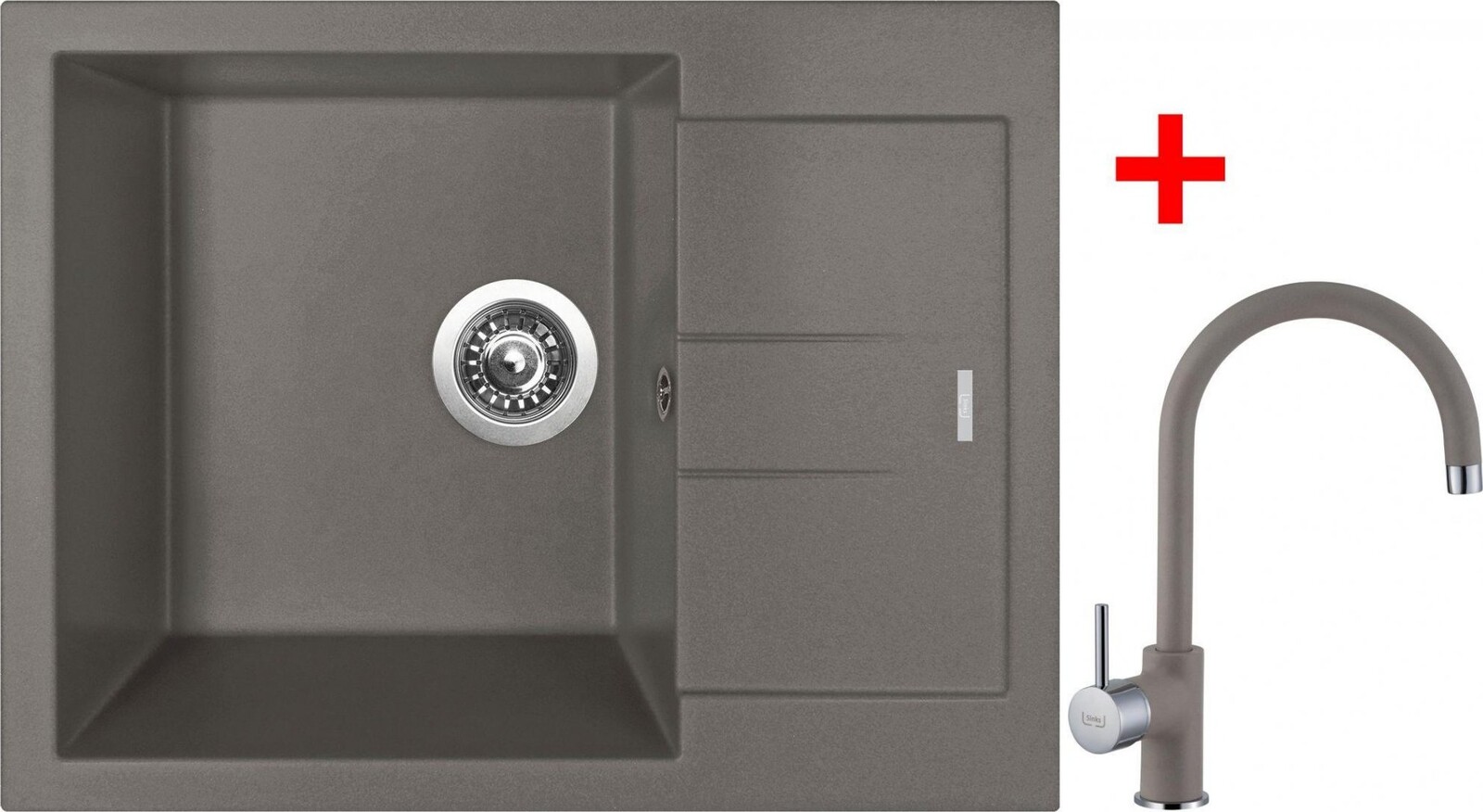 Sinks Amanda 650 Truffle + Vitalia GR