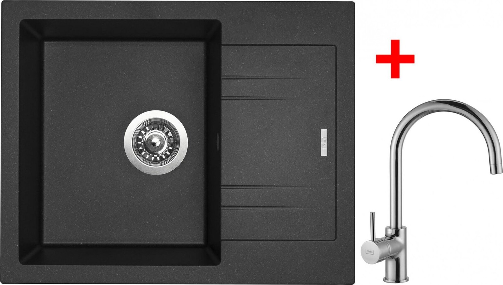Sinks Linea 600 Metalblack + Vitalia