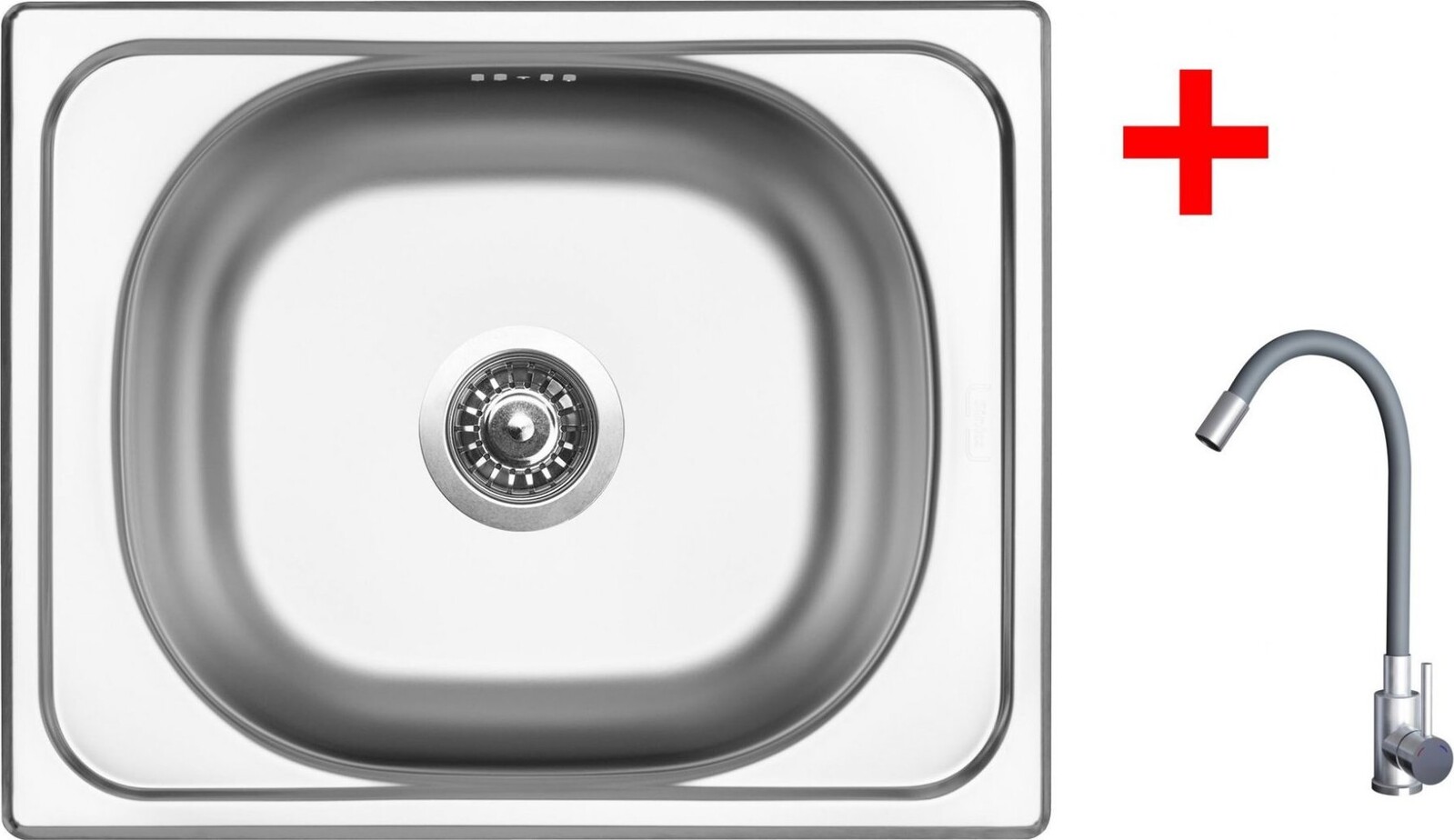 Sinks Classic 500 + Elasta nerez/šedý