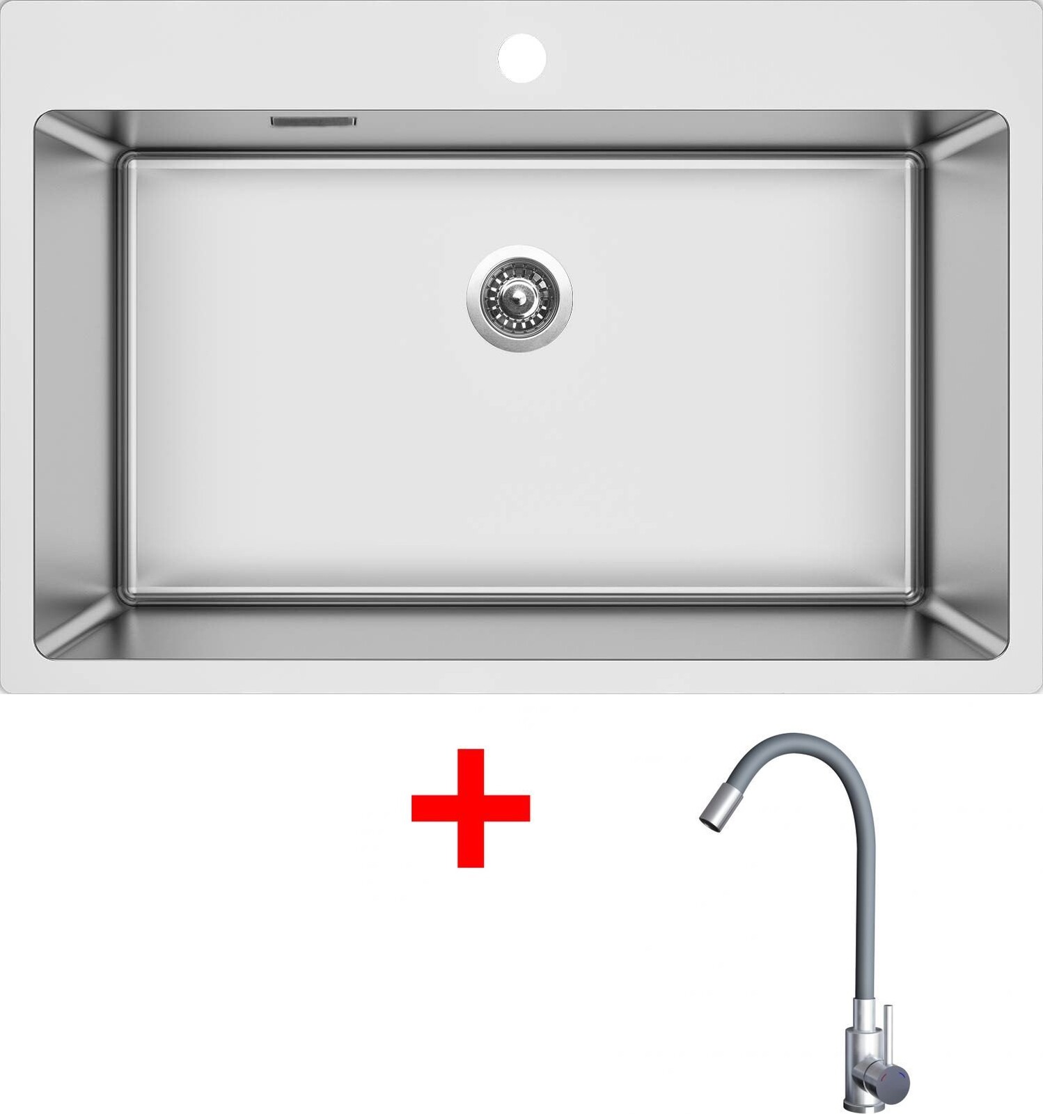 Sinks Blocker 760 + Elasta nerez/šedý
