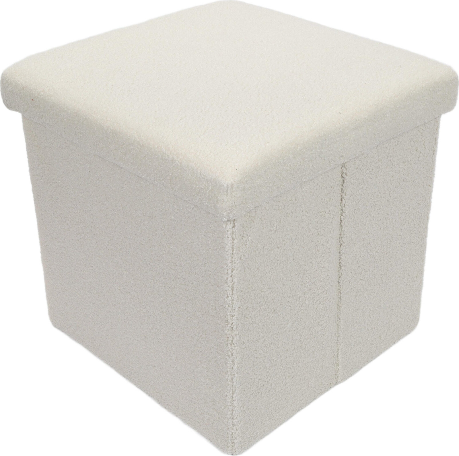 Storagesolutions Taburet se úložným prostorem BINI, 38 × 38 × 38 cm, béžový