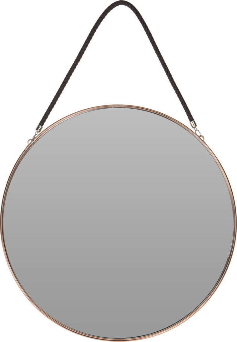 Home Styling Collection Dekorativní zrcadlo, závěsné, zlatý rám, průměr 38 cm