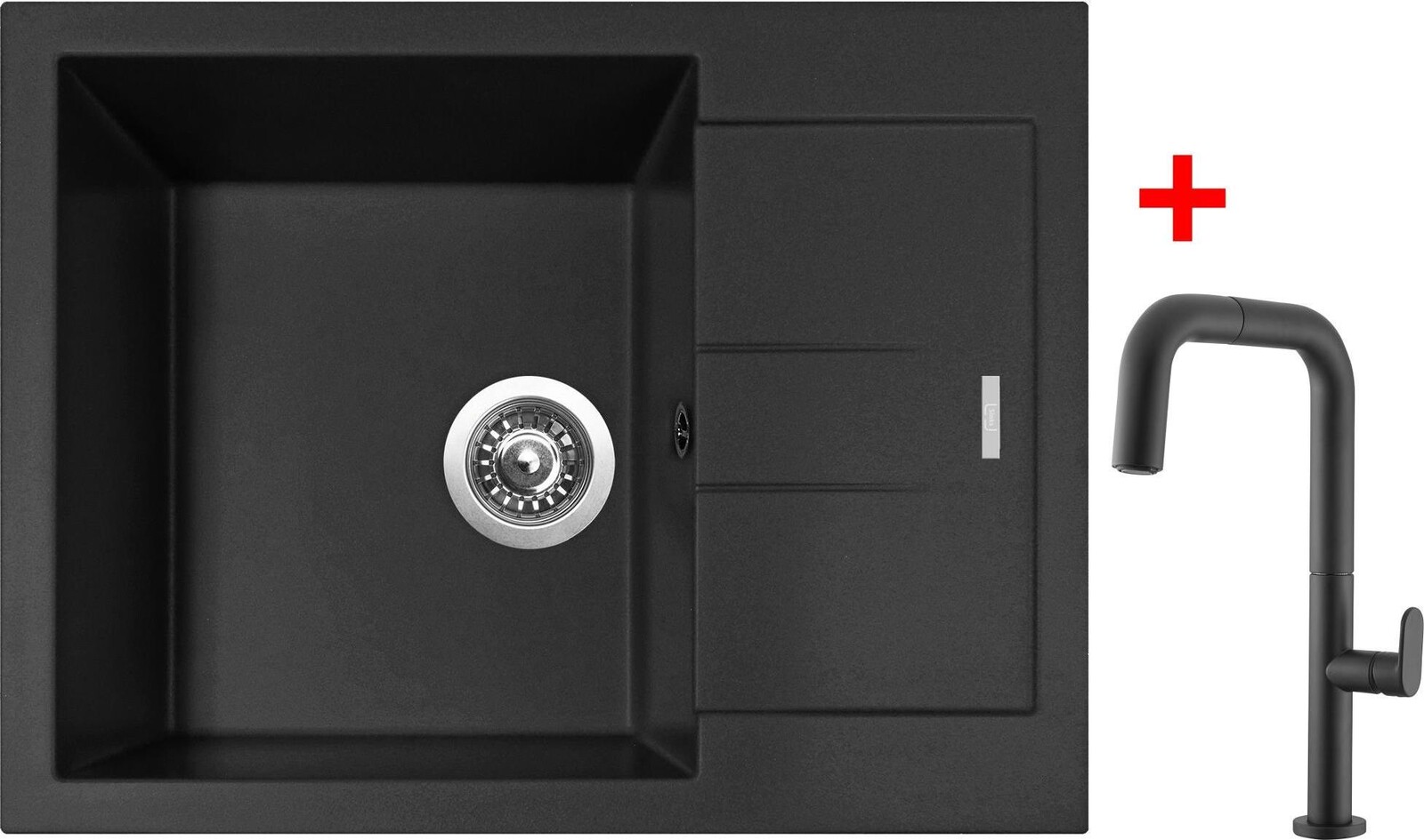 Sinks Amanda 650 Nanoblack + EVA P Nanoblack