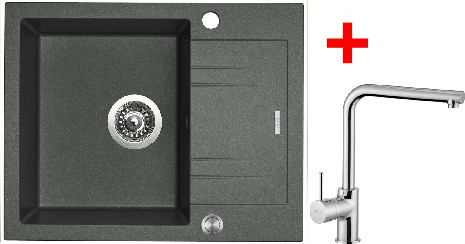 Sinks Linea 600 XC Titanium + Elka