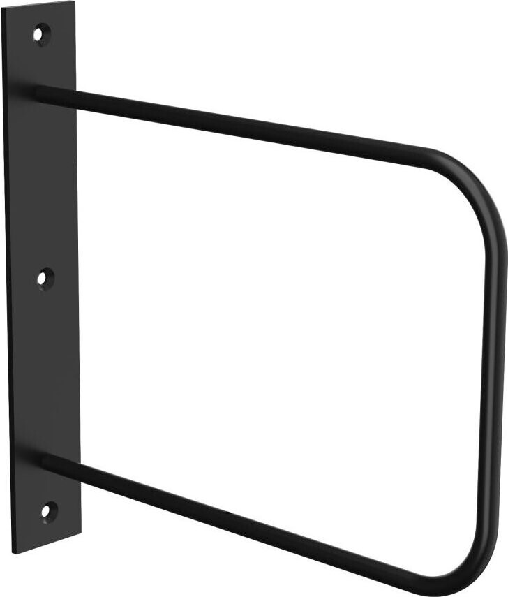 Walteco Konzole BEND, 220 × 230 mm, nosnost 30 kg, matná černá