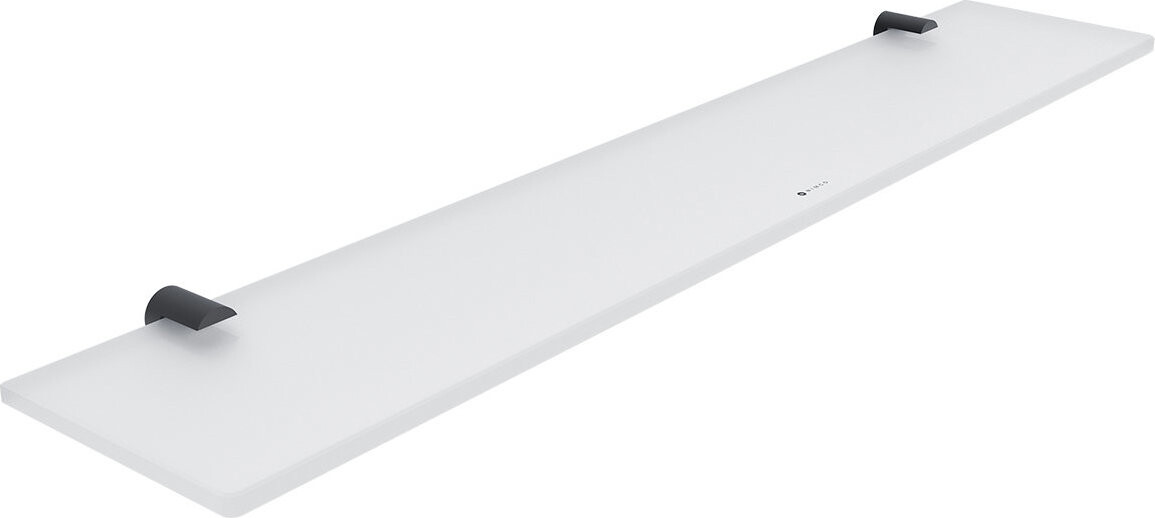 Nimco Police do koupelny a sprchy 60 cm sklo – Bormo černá BRC-11091B-60-90