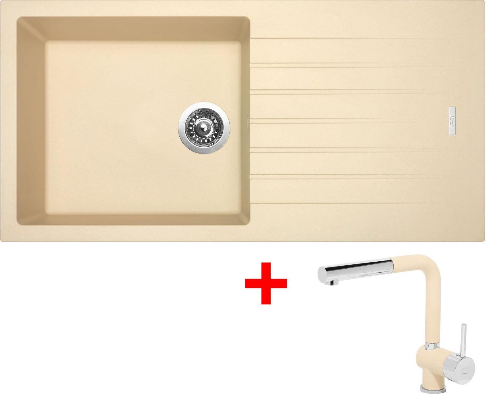 Sinks Perfecto 1000 Sahara + Mix 3 P GR
