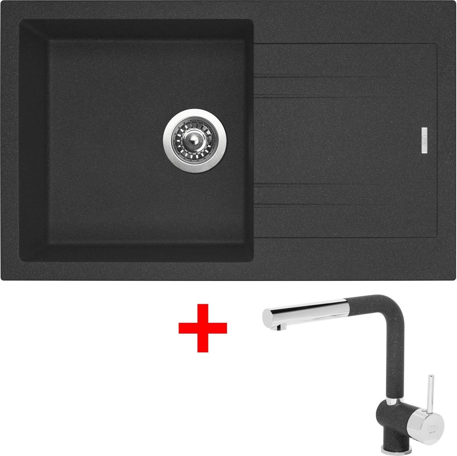Sinks Linea 780 Granblack + Mix 3 P GR