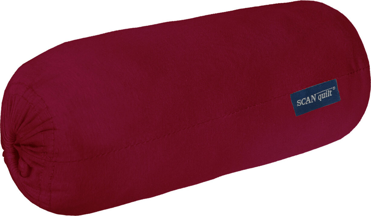 SCANquilt Prestieradlo Jersey Soft tmavo červené 100 × 220 cm