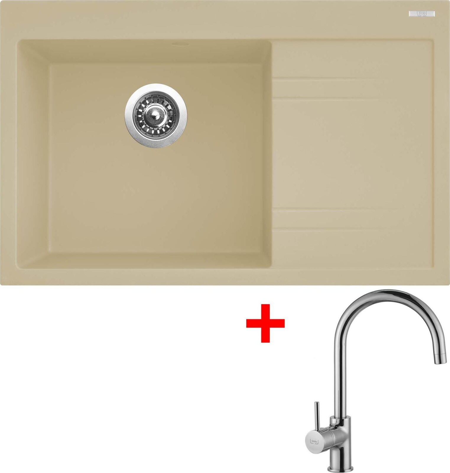Sinks Rim 780 L Sahara + Vitalia