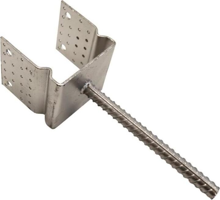Hašpl Patka kotevní do betonu Typ U, 100 × 80 × 4 mm, s prolisem