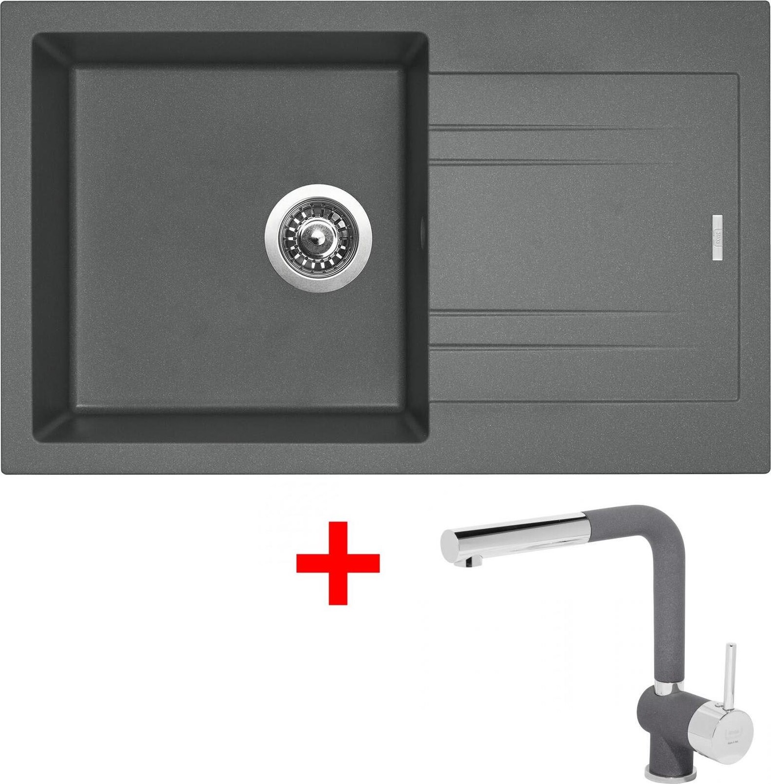 Sinks Linea 780 Titanium + Mix 3 P GR