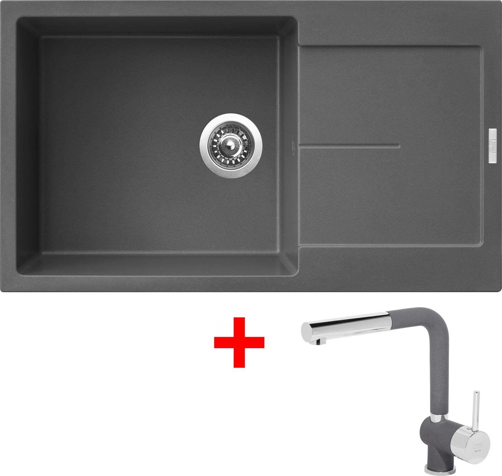 Sinks Ultima 860 XXL Titanium + Mix 3 P GR