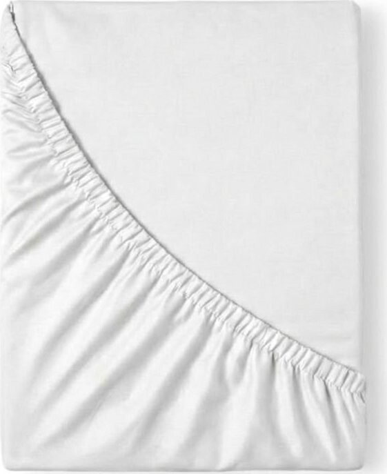Kvalitex Saténové prestieradlo s gumou 90 × 200 cm biele
